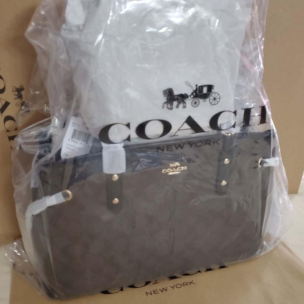 {SOLD●COACH DRAWSTRING CARRYALL BAG - Picture 8 of 8